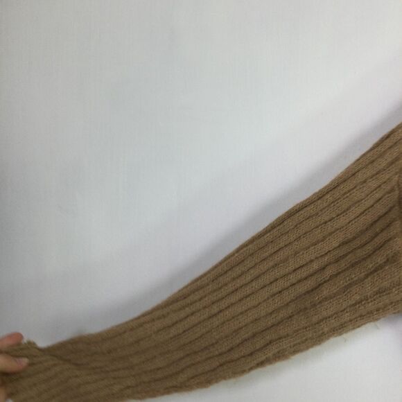 Free People Soft Fawn Alpaca Chunky Knit Mock Neck Sweater Brown Size XS - Picture 4 of 15
